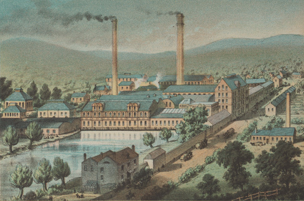 Horton Kirby Paper Works, South Darenth, Kent. From: Orient Steam Navigation Company, Ltd. Illustrated guide of the Orient Line of steamers between England & Australia. London: Maclure & Macdonald, [1883?] [FCDO Historical Collection OVERSIZE HE601.G73 ORI] See section 4 of this online exhibition.
