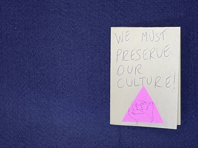 WE MUST PRESERVE OUR CULTURE!
