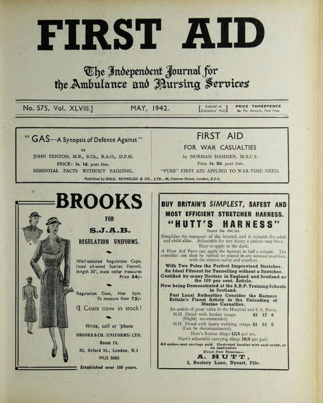 First Aid Journal 1942 - 1943