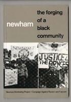 On the brown cover there is a black and white photograph of a protest with banners being held up in support of the Newham 7 and the Justice for the Pryces Campaign.