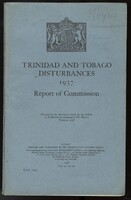 The report has a blue cover with the British government's coat of arms printed at the top.