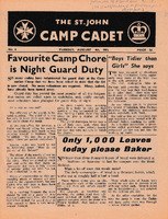 Front page of a St. John Camp Cadet Magazine.