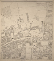 Part of Horwood’s map showing Hoxton Square. From: Richard Horwood. Plan of the cities of London and Westminster, the borough of Southwark and parts adjoining, shewing every house. London: publishes as the Act directs, by R Horwood, May 24 1799 [Rare Books Collection OVERSIZE G1819.L7 HOR]