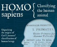 Homo sapiens: Classifying the Human Animal exhibition poster.