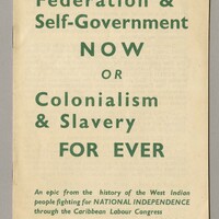 Caribbean Labour Congress pamphlet