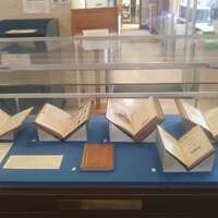 Case 1 of the exhibition Oscar Wilde and Classical antiquity at the Institute of Classical Studies Library.