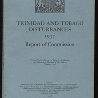 ‘Moyne Report’ into Trinidad and Tobago’s disturbances