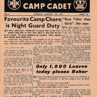 The St. John Camp Cadet No. 4 (Tuesday 4th August 1953)