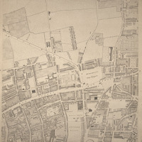Part of Horwood’s map showing Hoxton Square. From: Richard Horwood. Plan of the cities of London and Westminster, the borough of Southwark and parts adjoining, shewing every house. London: publishes as the Act directs, by R Horwood, May 24 1799 [Rare Books Collection OVERSIZE G1819.L7 HOR]