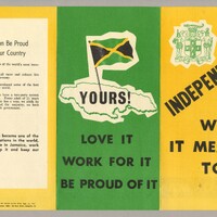 Government leaflet on Jamaican independence