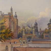 Right-hand view from the College building (RSC England Archive item MS0012).